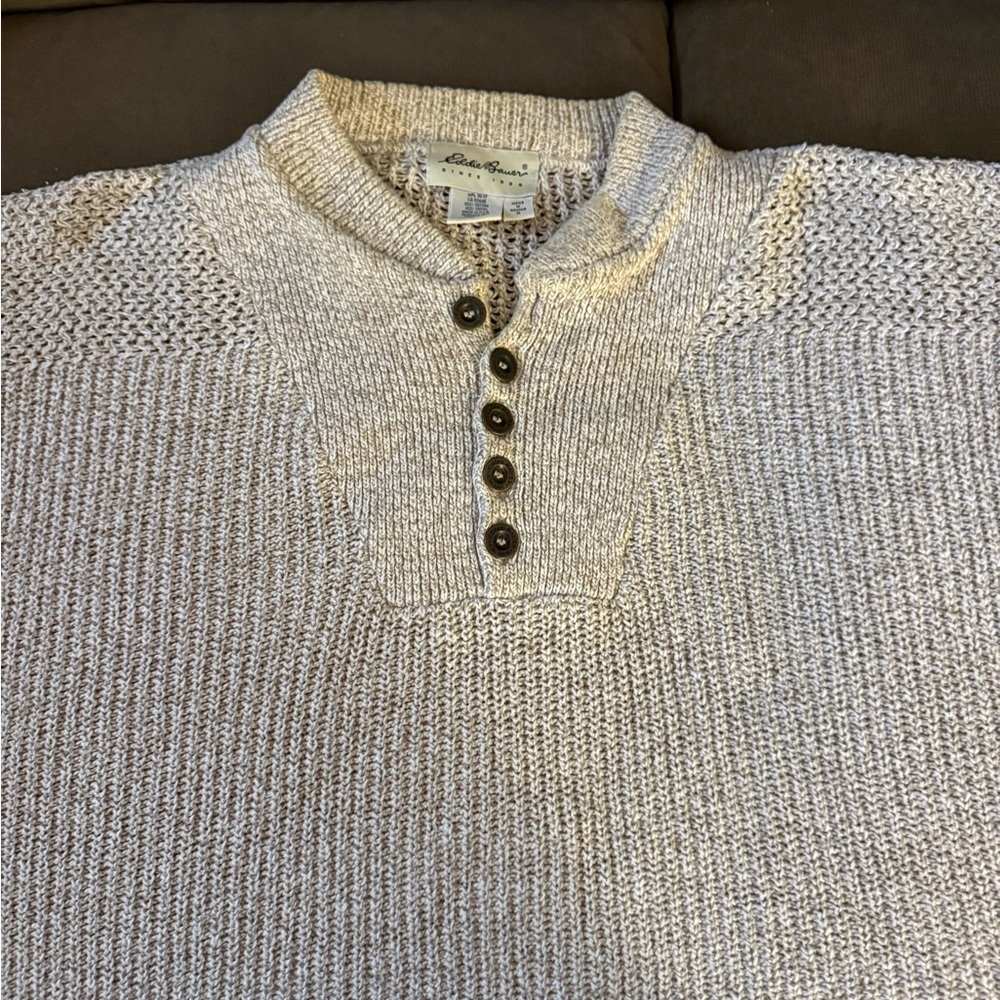 Eddie Bauer Beige Men’s Long sleeve Sweater